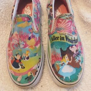 RARE DISNEY x VANS: Alice in Wonderland Slip-ons